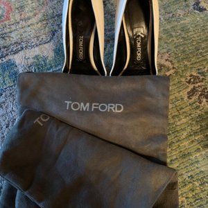 TOM FORD Chalk Stiletto Pump Gold heels